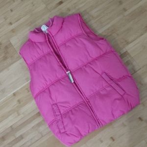BOGO EUC CRAZY8 Pink Puffy Vest Girls XL (14)